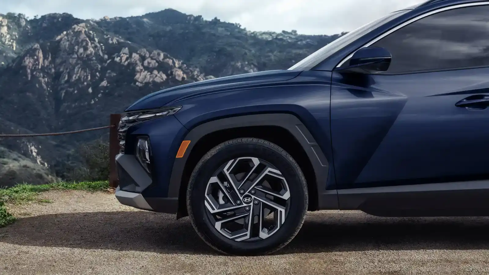 Hyundai TUCSON on the road — stability and confidence