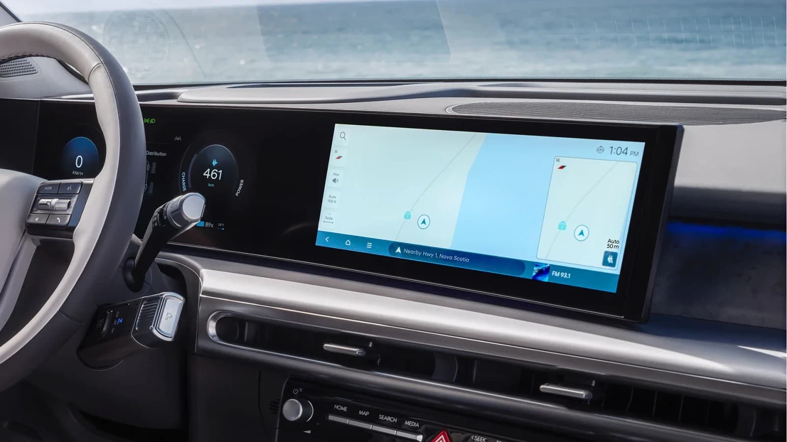 Intérieur Hyundai IONIQ 9 — grand écran et commandes intuitives