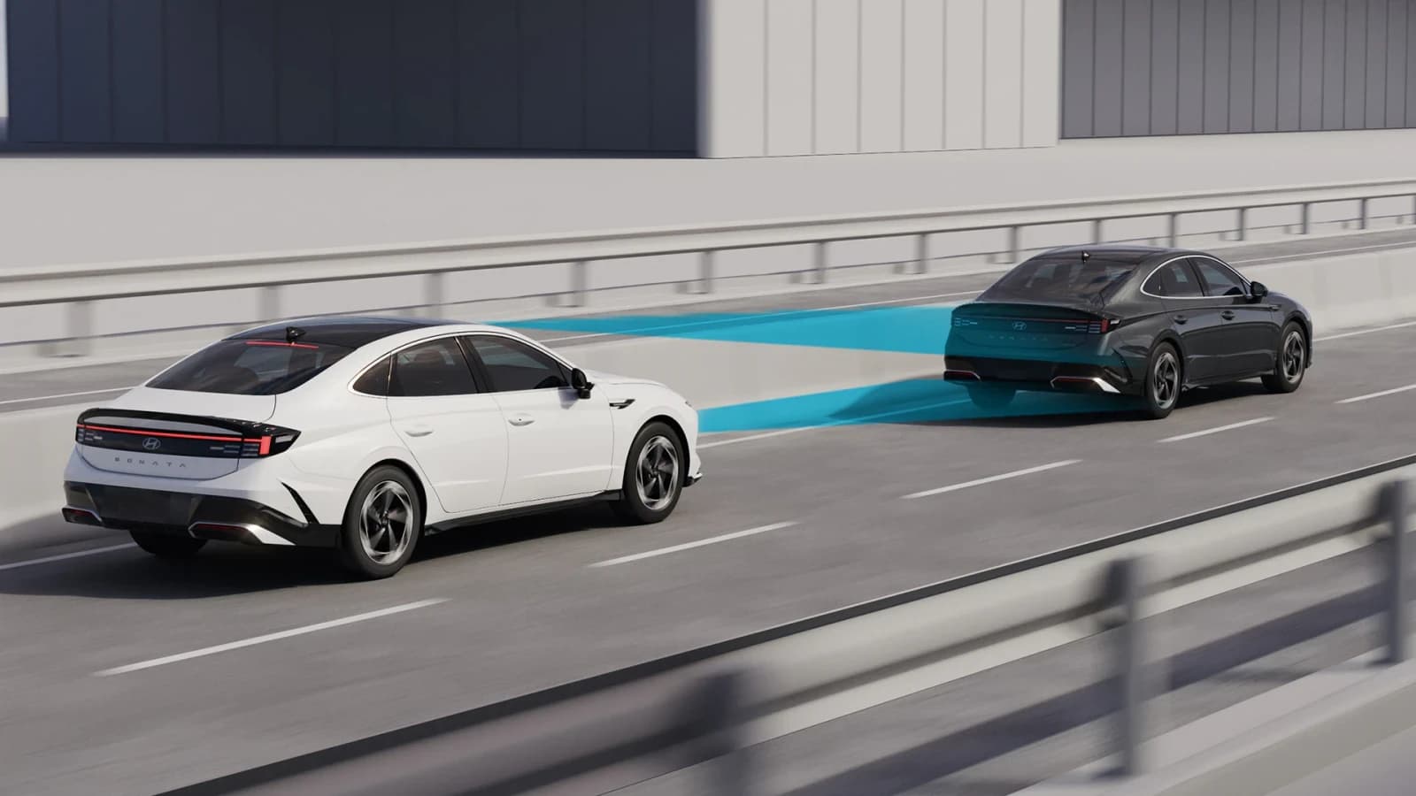 Hyundai SONATA — driving with assistance technologies