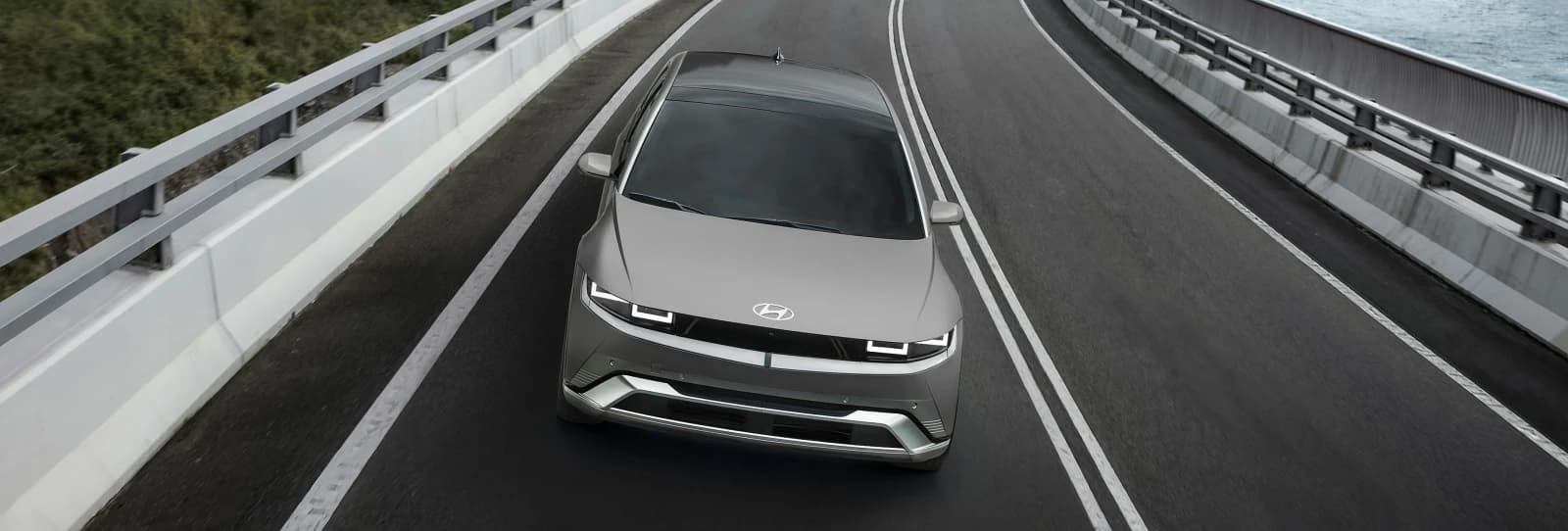 Hyundai IONIQ 5 on road — electric drive