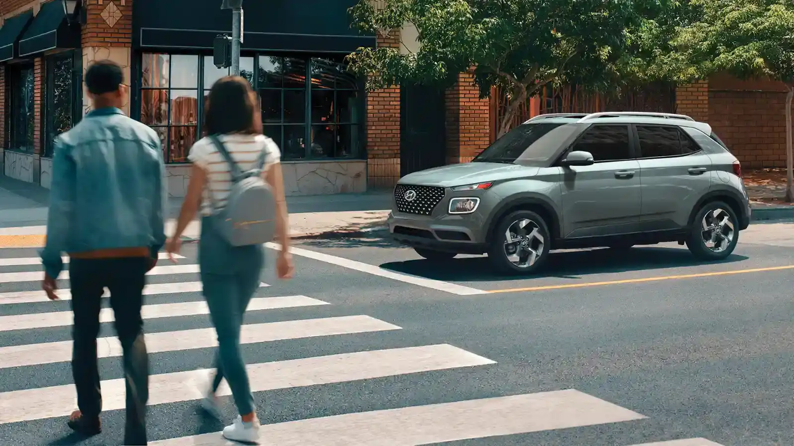 Hyundai Venue — city driving with assistance technologies