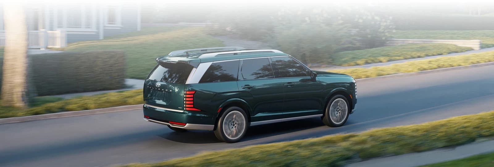 Hyundai PALISADE sur route — confort et stabilité