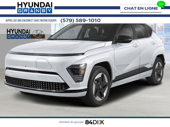 HYUNDAI Kona électrique 2025 2025 Blanc Atlas avec toit Noir abyssal