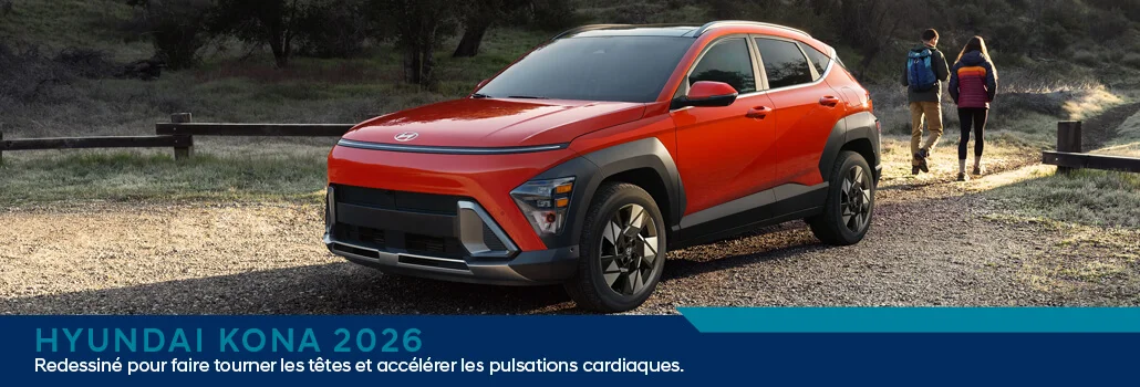 Hyundai Kona EV 2026 à Granby (Estrie) : maintenant en concession chez Hyundai Granby